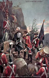 General Wolfe erklimmt die Höhen von Abraham